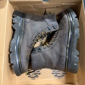 Dr Martens Tarik Crazy Horse Dark Brown Leather Utility Boots